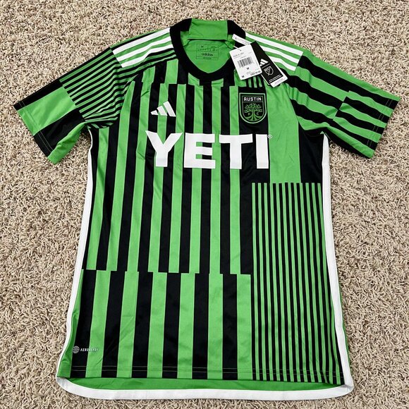Adidas MLS Austin Men’s Authentic Home Soccer Jersey Green HI1835 Size Medium